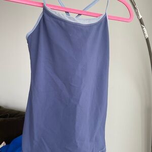 Lululemon Blue Tank Top with Light Blue Trim